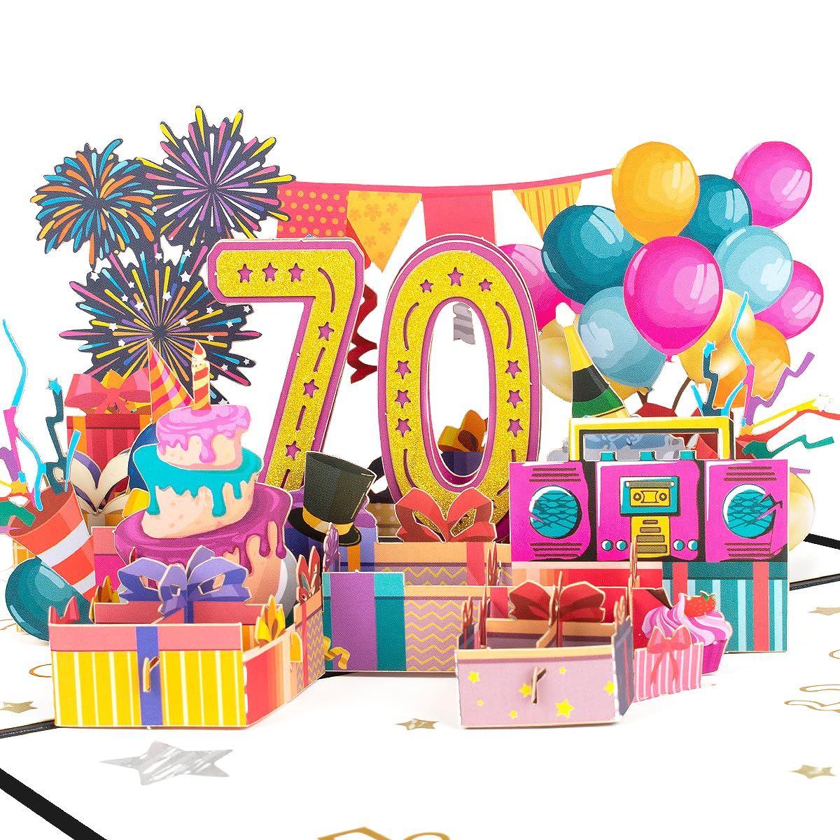 CNLITIHEKA 90. Geburtstag Karte für Opa Oma, Geburtstagskart