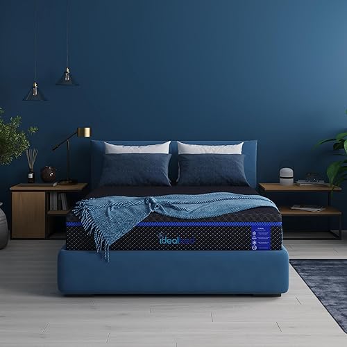 iDealBed G4 Nova - Colchón de espuma viscoelástica de lujo, soporte de alineación de espalda, tecnología de alivio de presión flotante, tecnología