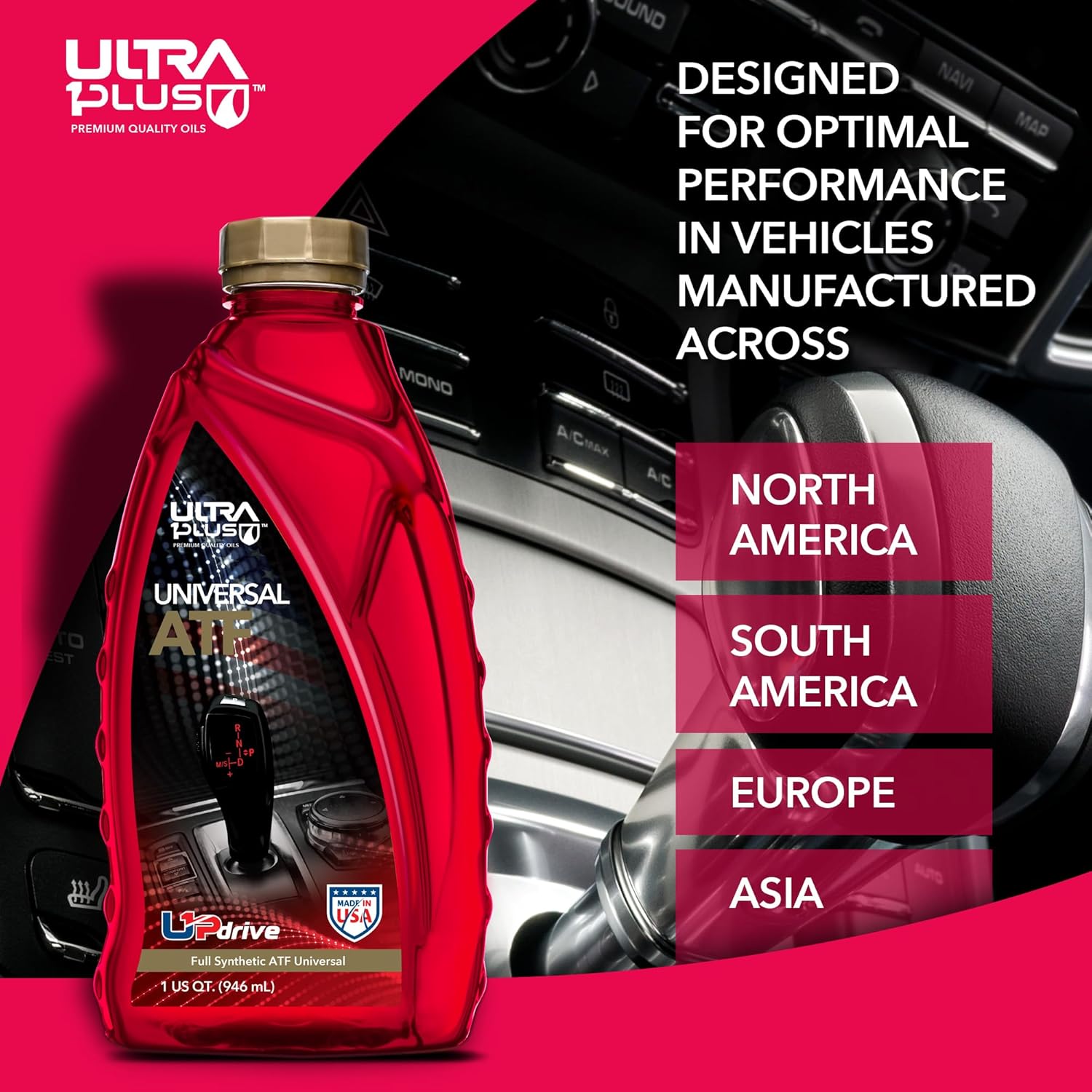 ULTRA 1PLUS Universal ATF Full Synthetic Automatic Transmission Fluid