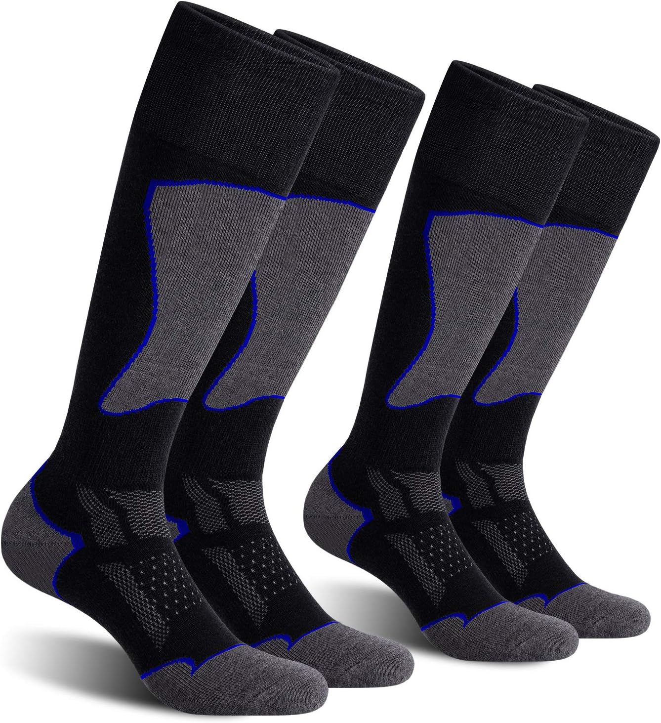 CS CELERSPORT 2/3/4 Pack Ski Socks for Men and Women Skiing, Snowboarding, Winter Performance Socks