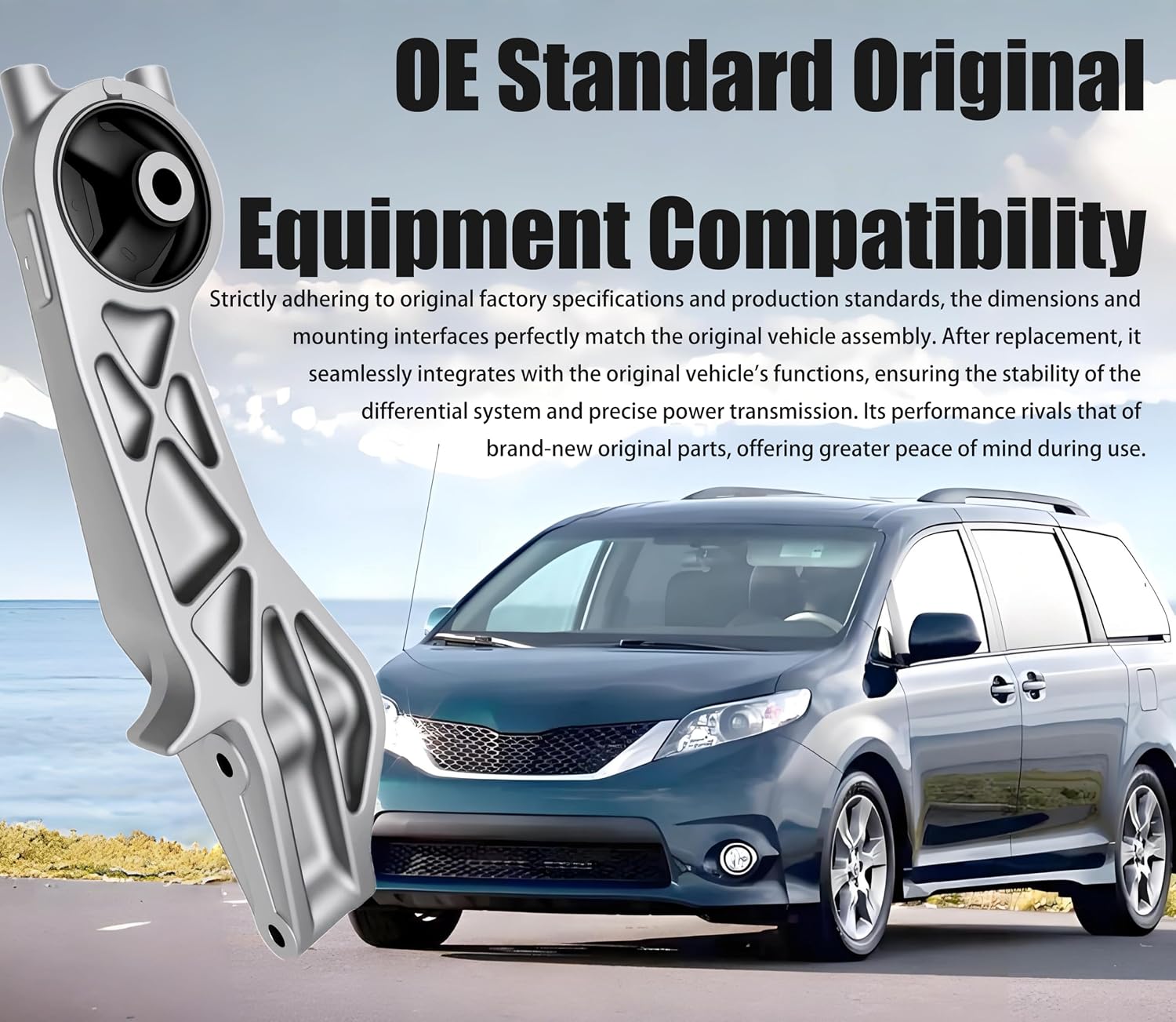 52380-45030 5238045030 Compatible with Toyota SIENNA From 2004 2005 2006 2007 2008 2009 Rear Differential Support Sub-Assembly
