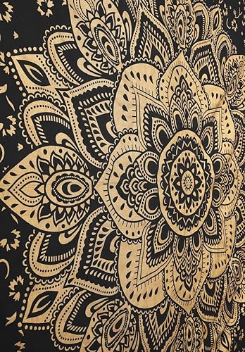 Miniatura 6 de Tapices Madhu International dorados con diseño de Mandala