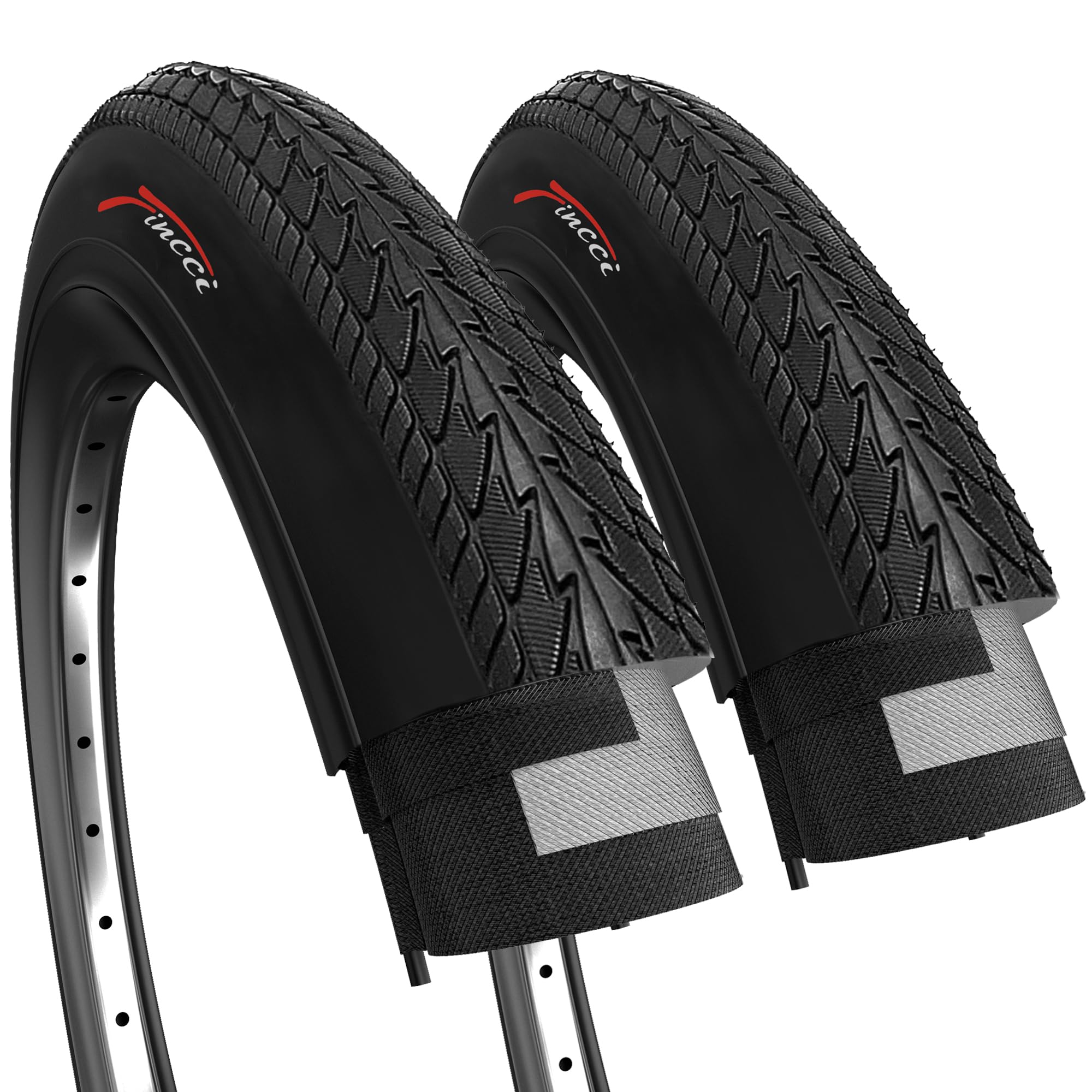 Set 2 Copertoni MTB 26 X 2.1 Pollici – Slick Pieghevoli Con Tallone In Acciaio, Adatti Per Bici Da Città Ed E-bike
