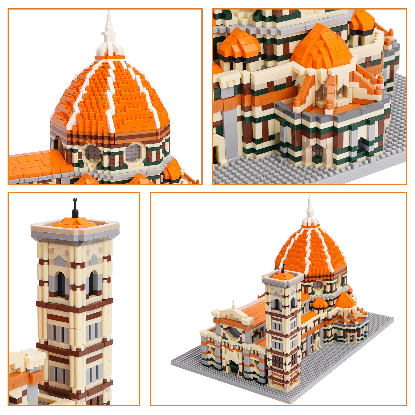 LULUFUN Bloques de construcción, Kit de construcción de la Catedral de Santa Maria del Fiore, Modelo arquitectónico mundialmente Famoso, Regalo para Adultos y niños