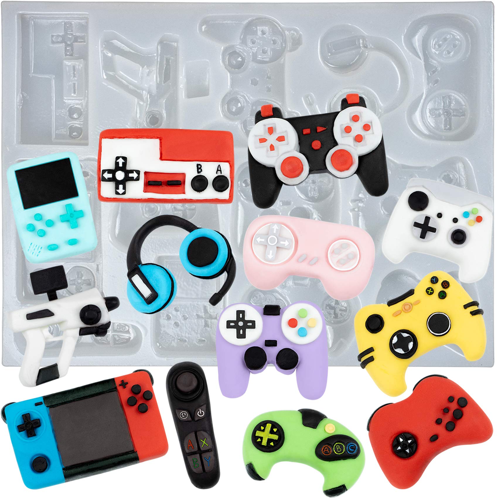 Game Controller Resin Silicone Mould for Epoxy Casting Fondant Cake Decorating, Cupcake Topper, Chocolate
