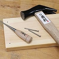 Vista 4 de KAKURI Martillo japonés de marco con mango de madera, 10 onzas, martillo de carpintero profesional para carpintería, acero al carbono japonés