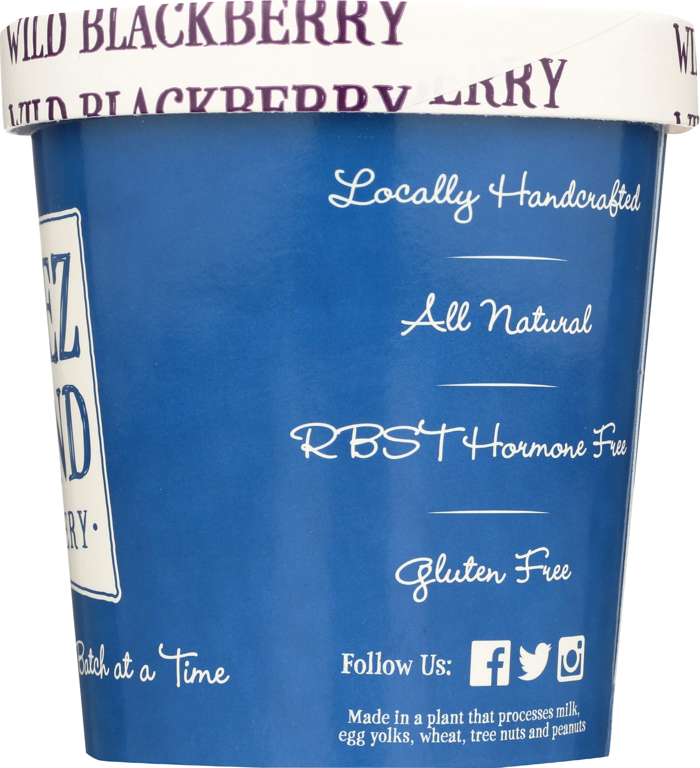 Lopez Island Creamery, Wild Blackberry, 16 oz (Frozen) | Grocery