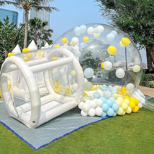 Casa inflable de burbujas para niños, tienda de campaña inflable transparente de 10 pies con soplador y bomba para uso comercial, casa de burbujas