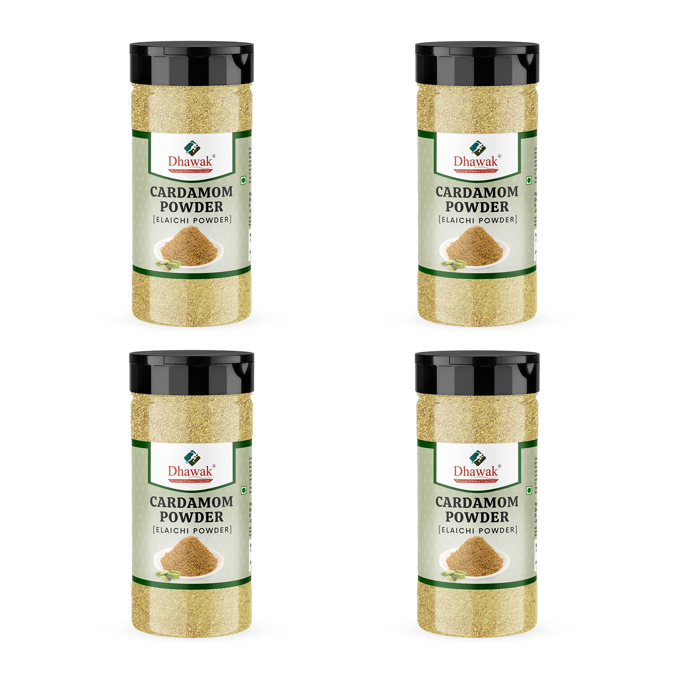 Dhawak Combo Pack of 4 Green Cardamom Powder 100 gm Each Total 400 gm |Elaichi Powder | Elaichi Powder| Green Cardamom Powder Organic [Jar Pack] (B09RPKWJHG) Amazon Price History, Amazon Price Tracker