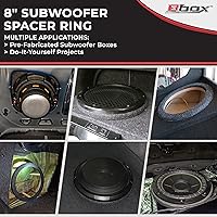 Vista 2 de Atrend Espaciador universal construido en Mdf para altavoz de 8 pulgadas o sub - añade 3/4" a profundidad