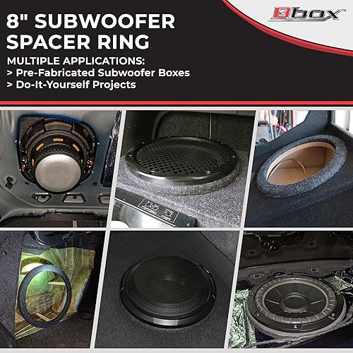 Miniatura 2 de Atrend Espaciador universal construido en Mdf para altavoz de 8 pulgadas o sub - añade 3/4" a profundidad