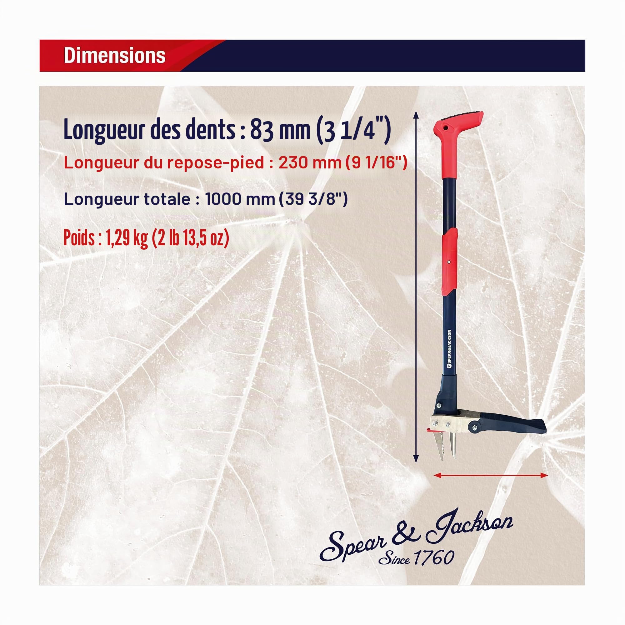 Spear & Jackson 4854WP Extracteur de Mauvaises Herbes mécanique