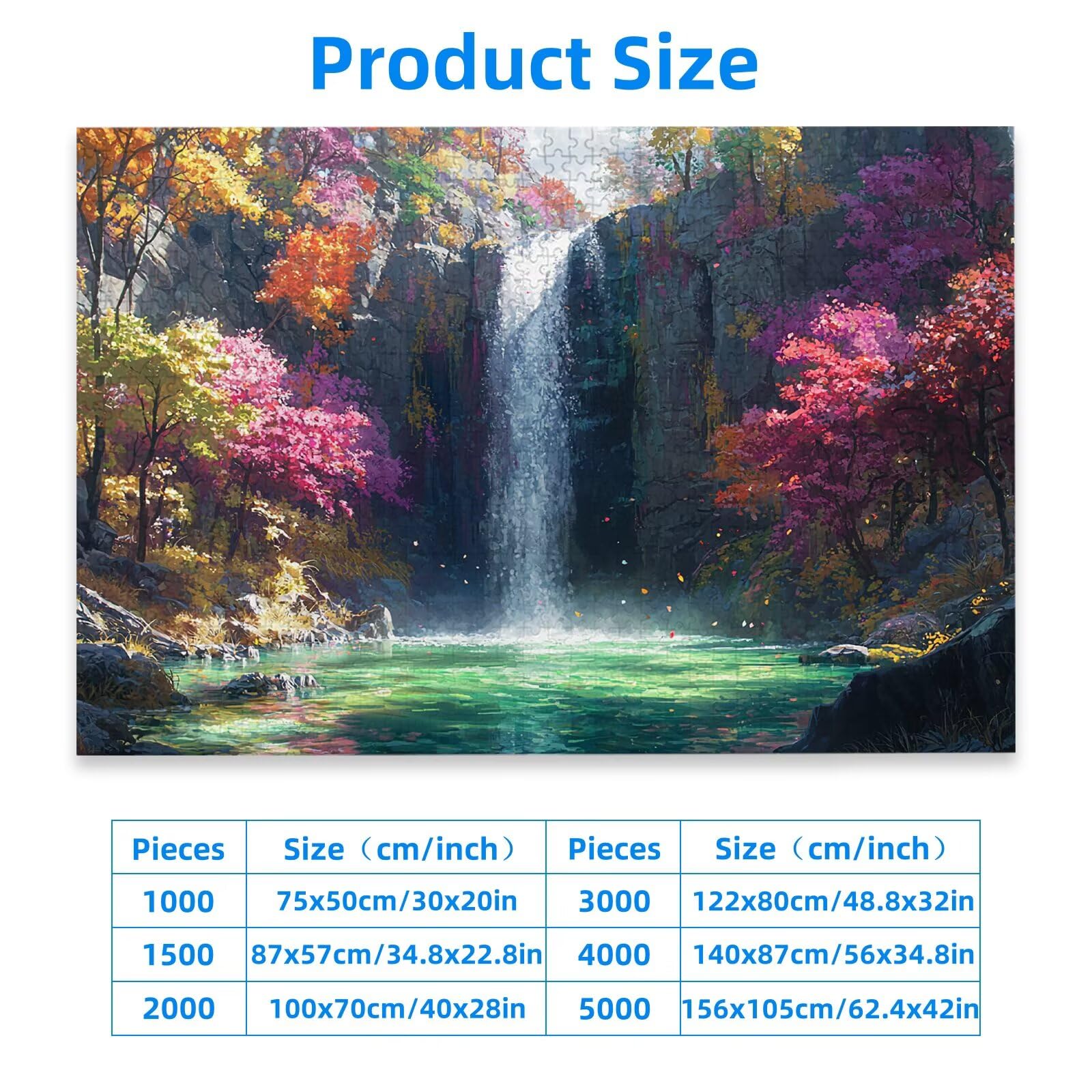 Jesienne puzzle 1000 sztuk, puzzle krajobrazowe 1000 sztuk dla dorosłych i nastolatków, drewniane puzzle z wykwintnym opakowaniem, rodzinne gry edukacyjne, dekoracje domu, prezent dla dorosłych, -2599