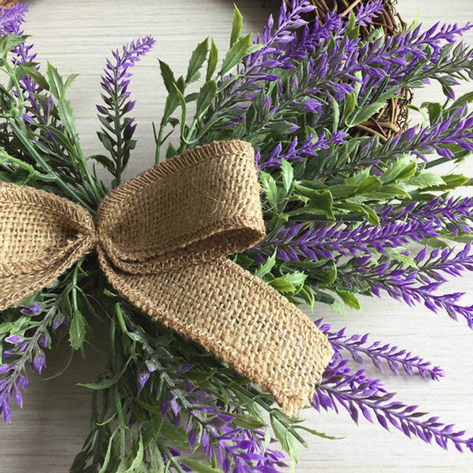 Ghirlanda Lavanda Artificiale 42cm | Decorazione Per Porta, Caminetto O Casa - Foto 14