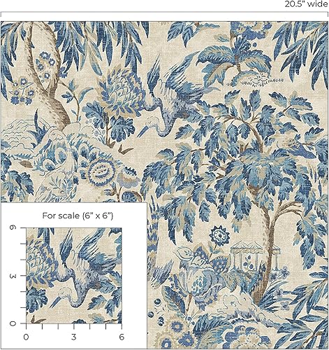 Vista 18 de Surface Style - Papel tapiz para despegar y pegar, papel tapiz botancial para dormitorio, tocador, cocina, autoadhesivo, vinilo, cobertura de 30.75