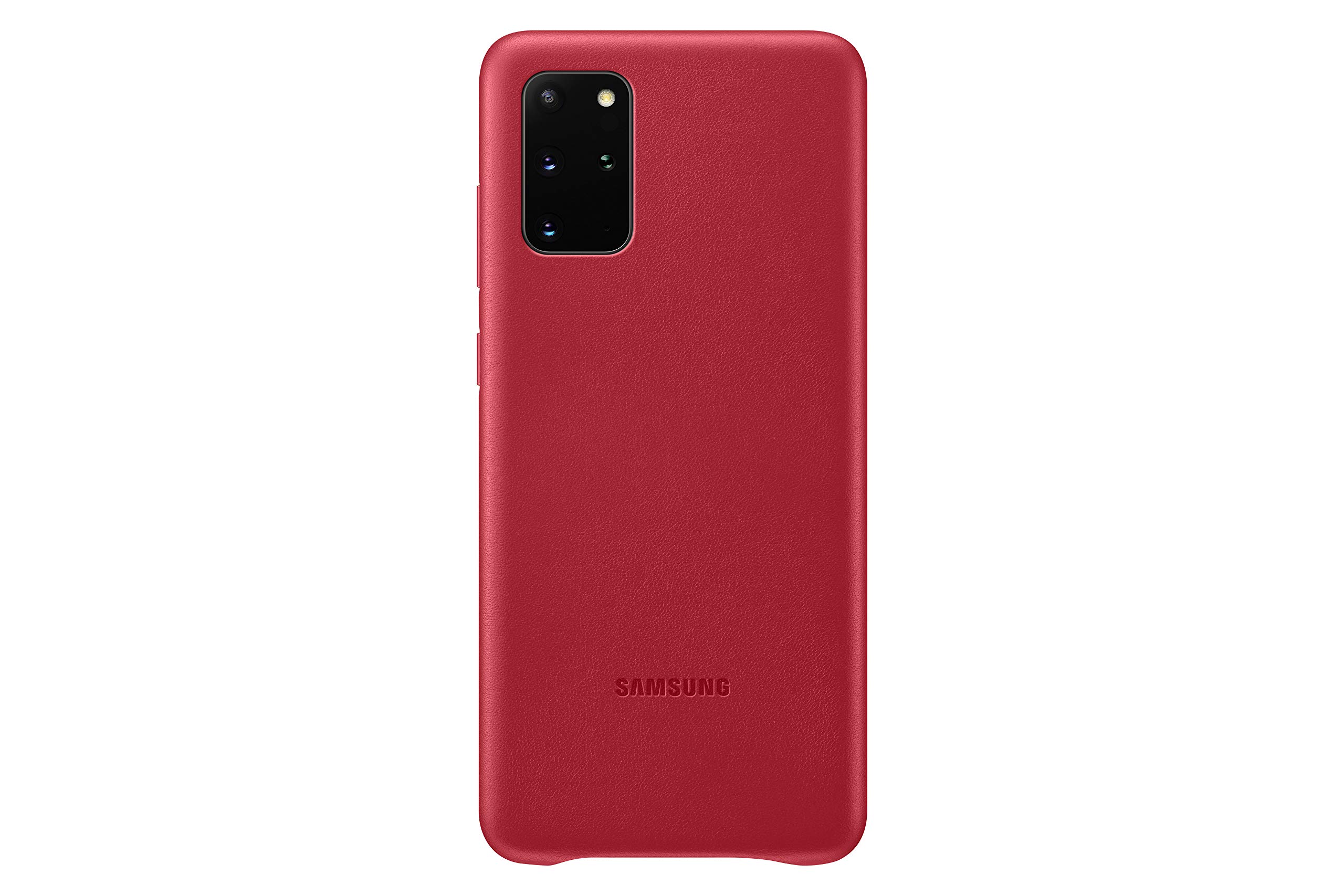 Samsung Galaxy S20+ Plus Case, Leather Back Cover Red (US Version),  Model:EF-VG985LREGUS