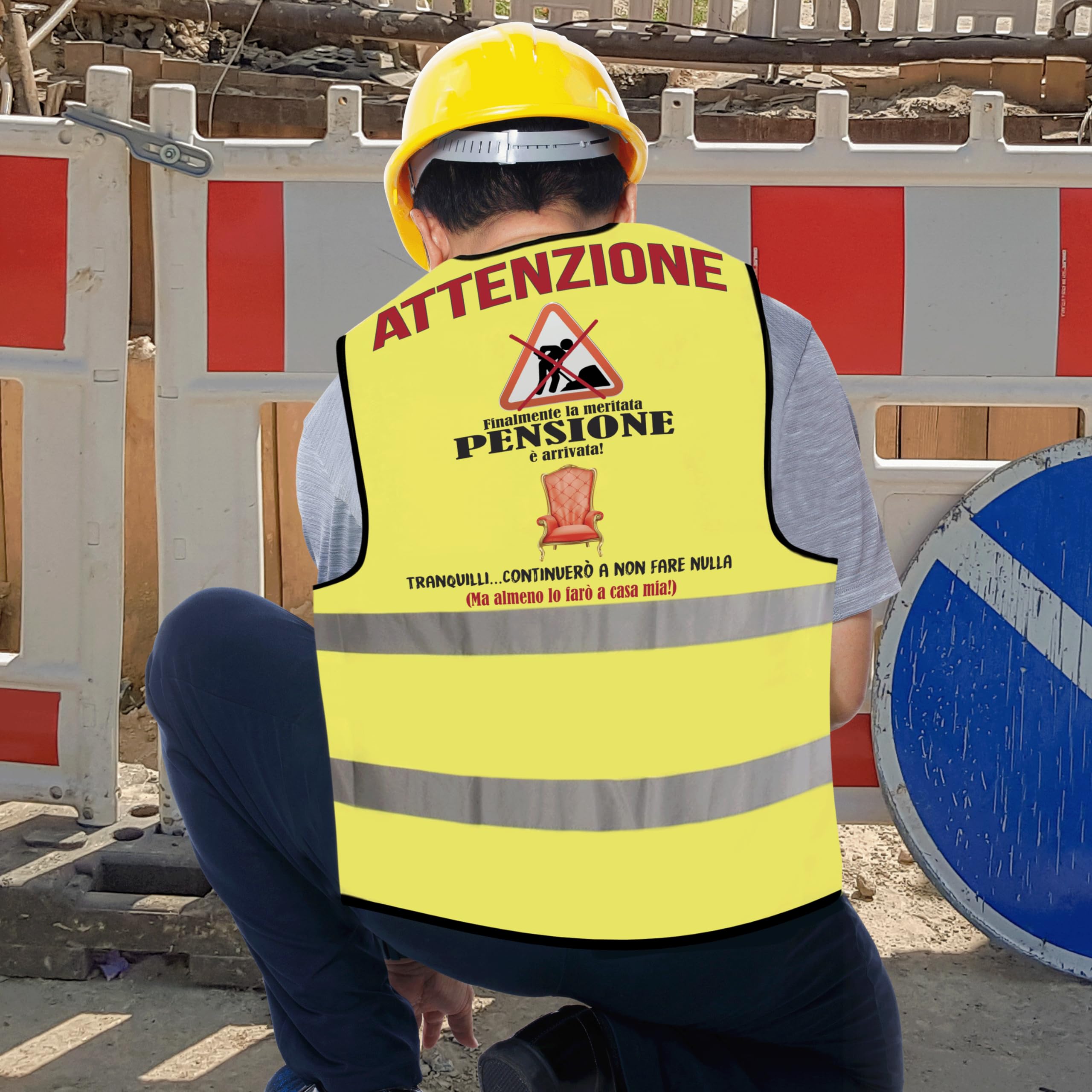 Gilet Pensione Divertente - Idea Regalo Pensione Uomo Originale - Regali per Pensione Gadget Scherzi Pensionato Originali