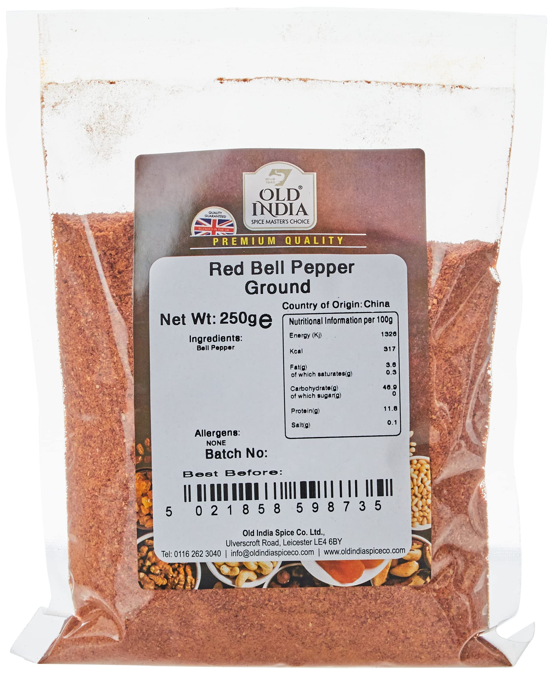 Old India Red Bell Pepper Ground 250g