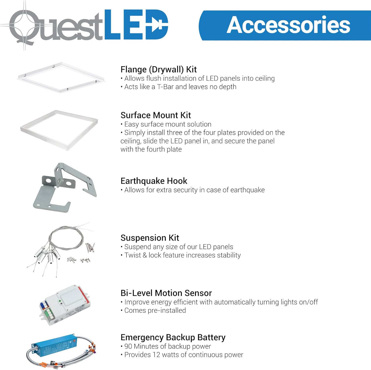 New Deal QuestLED 2x2 LED Ceiling Light 4 Pack, 40W Flat Ultra-Slim Dimmable Edge Lit LED Panel Light (3500K Warm White) Super Big Clearance! QuestLED 2x2 LED Ceiling Light 4 Pack, 40W Flat Ultra-Slim Dimmable Edge Lit LED Panel Light (3500K Warm White)