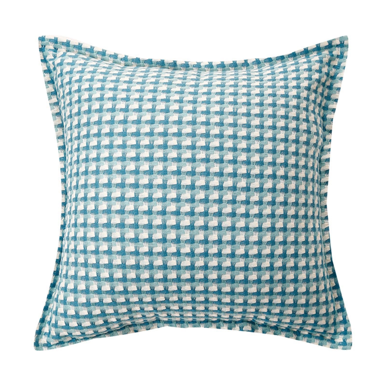 Housse de coussin rétro avec insert 50x50 cm en coton-lin HJDMO pour le salon