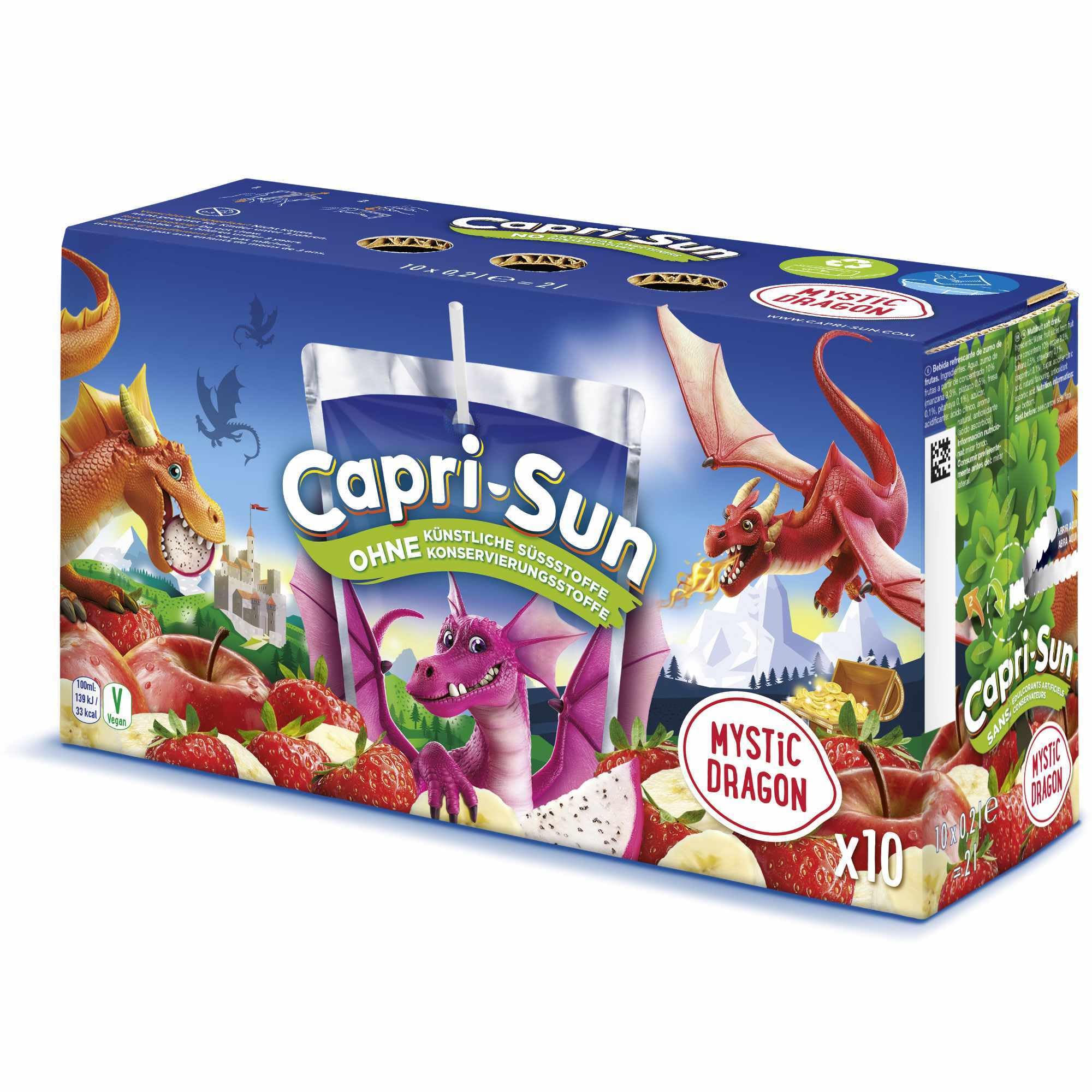 usy Bundle für Capri Sun Mystic Dragon 3er Pack (30x200ml Packung) + usy Block