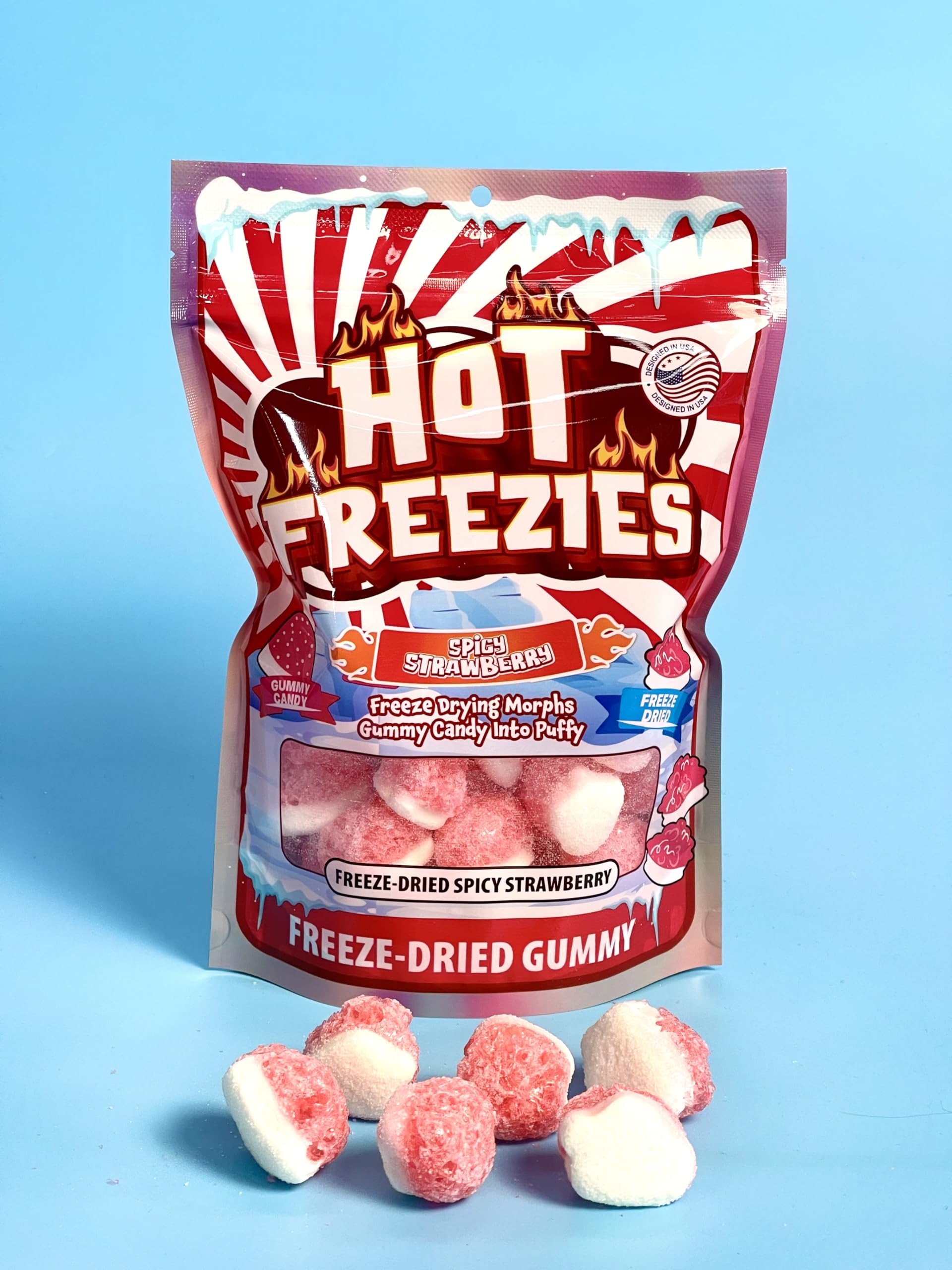 FREEZE DRIED SPICY STRAWBERRY