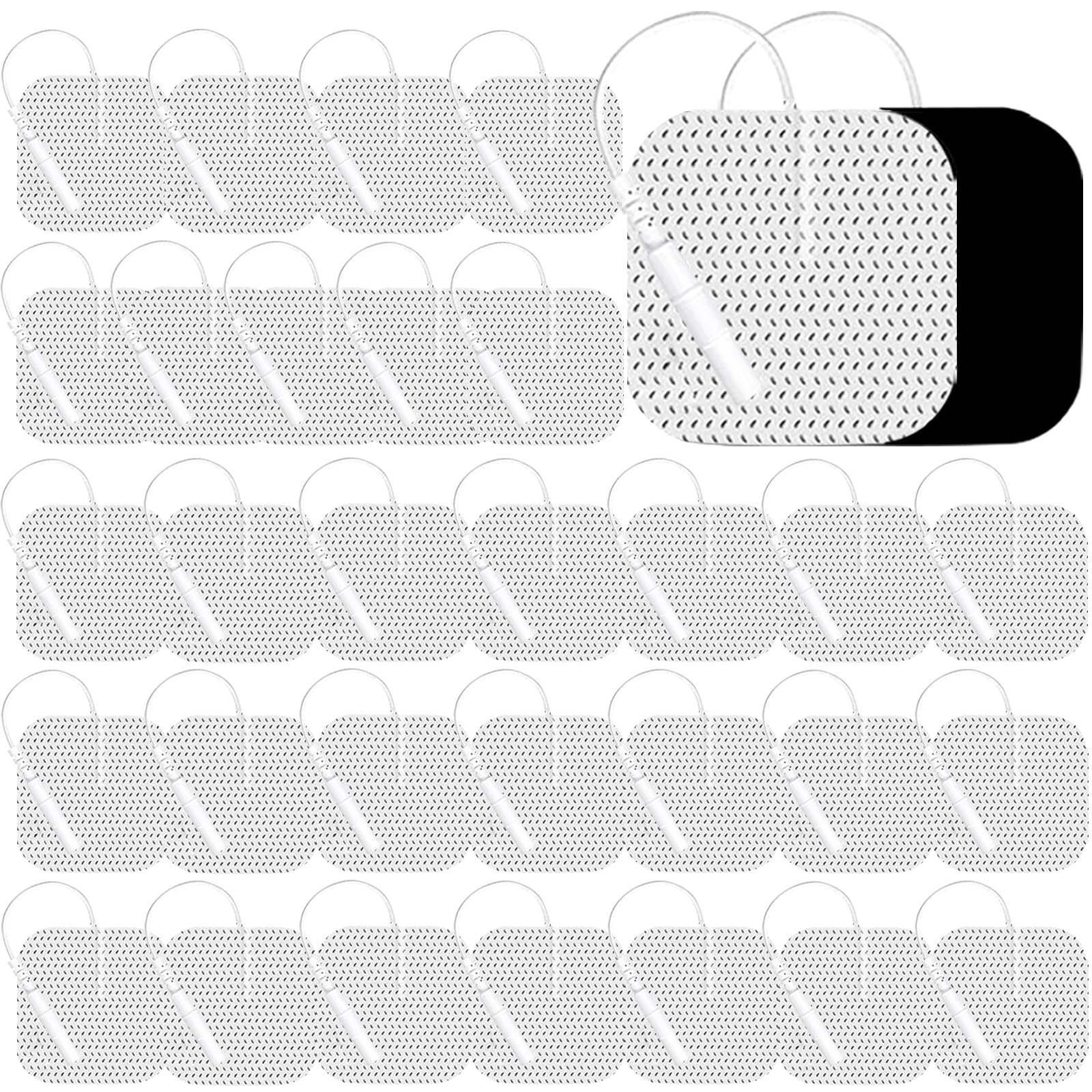 Tens Unit Electrode Pads 2x2" 32Pcs Compatible with 7000 &amp; AUVON TENS