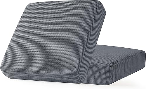 Vista 375 de CHUN YI - Funda elástica de cojín para sofá biplaza, funda de asiento de sofá con tela jacquard de elastano (mediana, color verde azulado) Verde