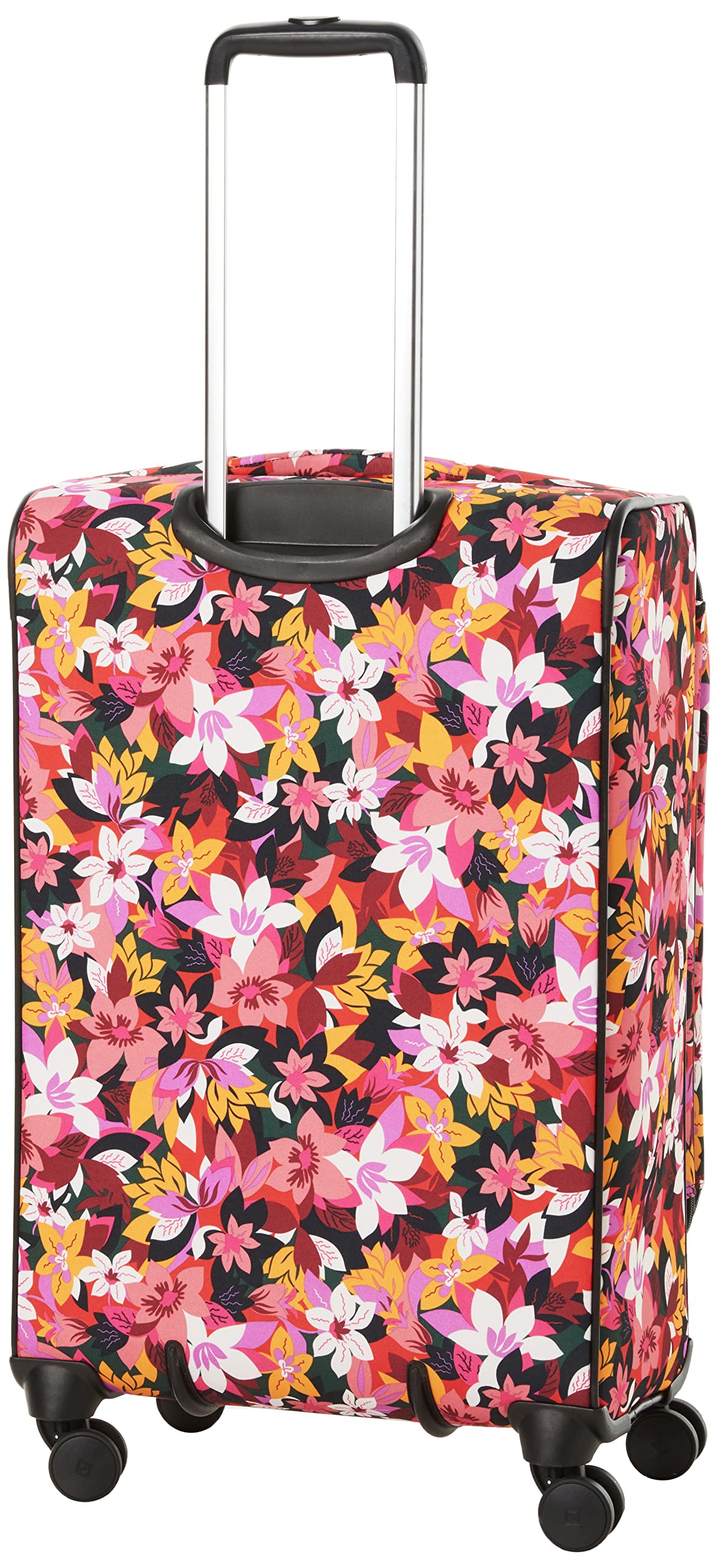 Vera Bradley Women's Softside Rolling Suitcase Luggage, Rosa Floral, 27" Check In