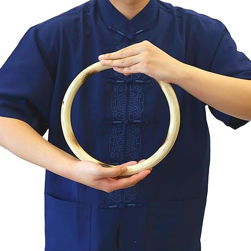Miniatura 4 de ZooBoo Wing Chun Anillo de ratán  Anillos de madera natural Wing Tsun Kung Fu Muñequera Equipo de entrenamiento de fuerza de mano Yewen Sau Sticky