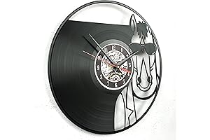 Animated TV Series Themed Analog Clock, Upcycled Vinyl Record Wall Decor