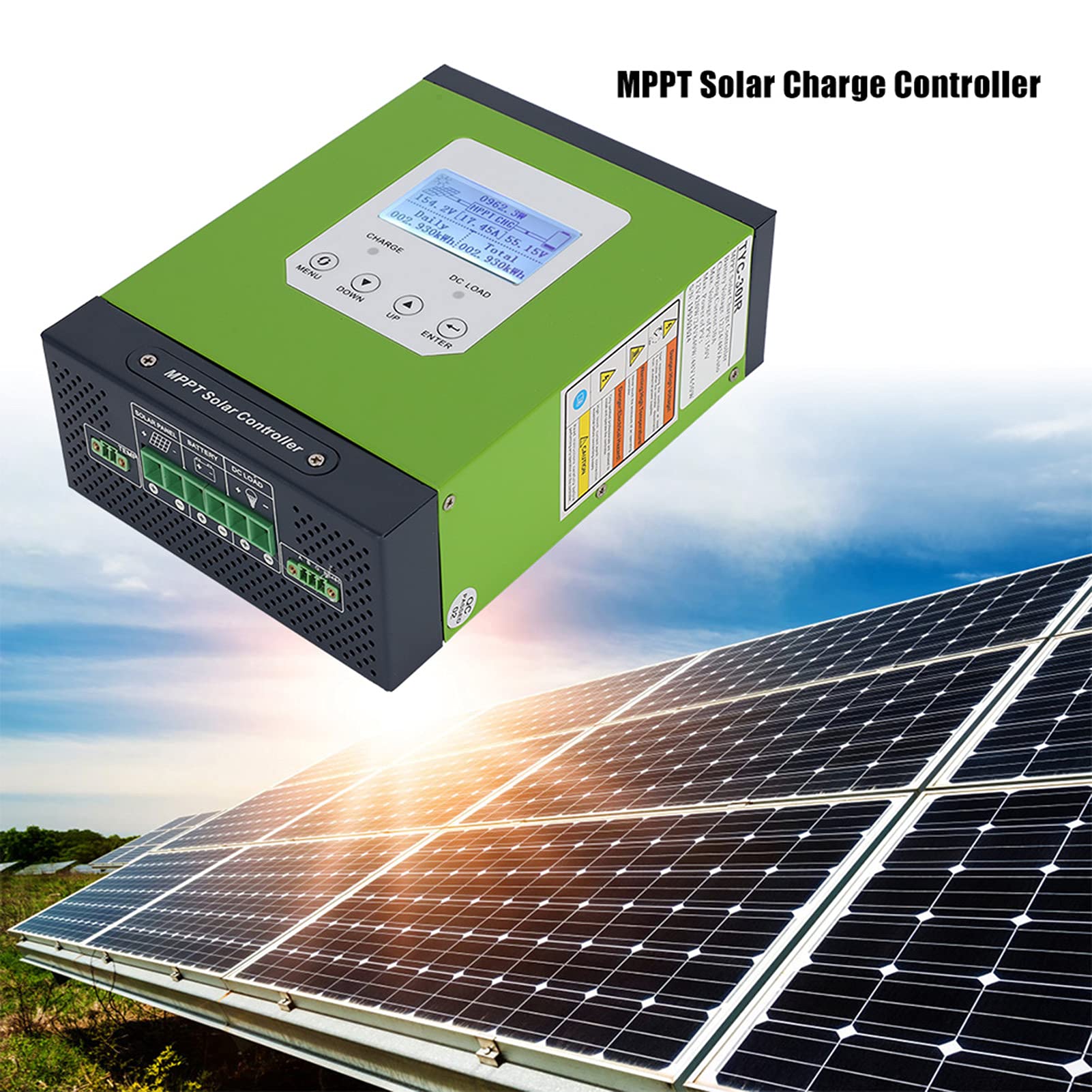 Regolatore solare LCD della tassa di MPPT con il carico automatico di alta efficienza del sensore di temperatura 30A per i sistemi di energia solare