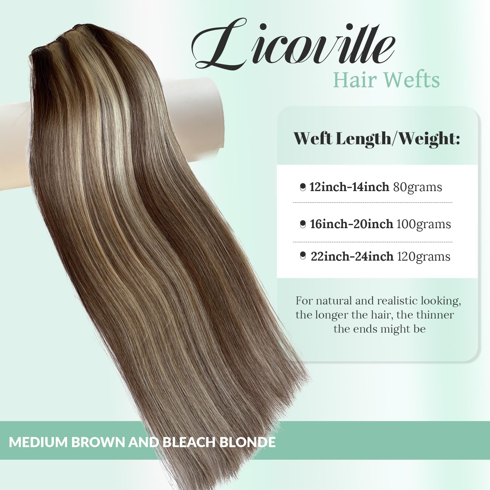16 inch brown/ blonde 100% real hair extensions Amazon.com : Hairro 16 Inch Clip in Extensions 100% Remy  main image 3