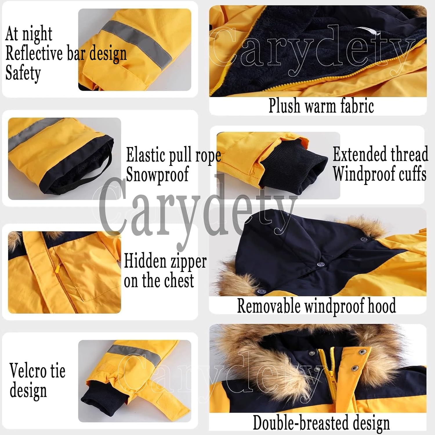 Snow Suit for Kids Girls Boys One Piece Snow Bib Overalls Winter Ski Suits Outdoor Waterproof Snowboarding Snowsuit