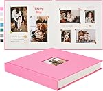 Pssoss 10 x 10 1 cm DIY Album de scrapbook 40 Pages Linge de maison Couverture rigide Kraft Livre blanc Scrap Livre photo Albums Mémoire Livre pour bébé Mariage Famille Anniversaire Album photo (Blanc, 40 (en pages)