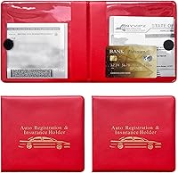 Vista 11 de Kewucn Soporte para registro y seguro de automóvil, paquete de 2 organizadores de documentos esenciales de primera calidad, accesorios universales