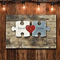 Vista 10 de CSWMZQZY Cartel de calle personalizado y 5 fotos de collage impreso en lienzo, nombre y fecha personalizados de Crossroads, regalo para la mejor