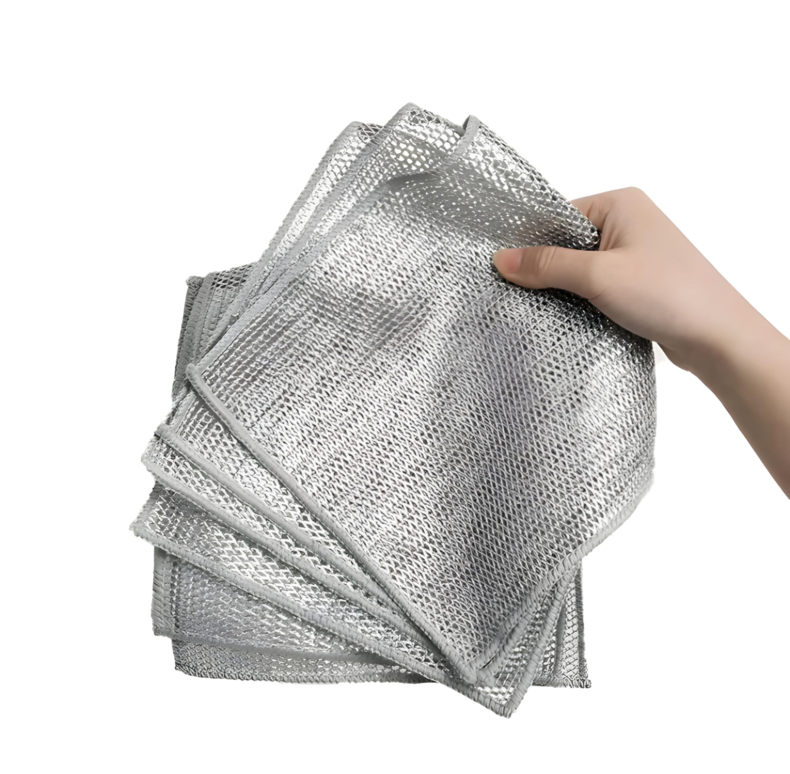 Grenoble Wire Dishwashing Cloth,Multipurpose Dishwashing Rags for Wet and Dry, Dishwash Cloth Metal,Reusable Non Scratch Steel Dish Cleaning Cloth for Kitchen,Utensil,Sink,Counter,Surface 5 pc (B0DD6W7BM2) Amazon Price History, Amazon Price Tracker