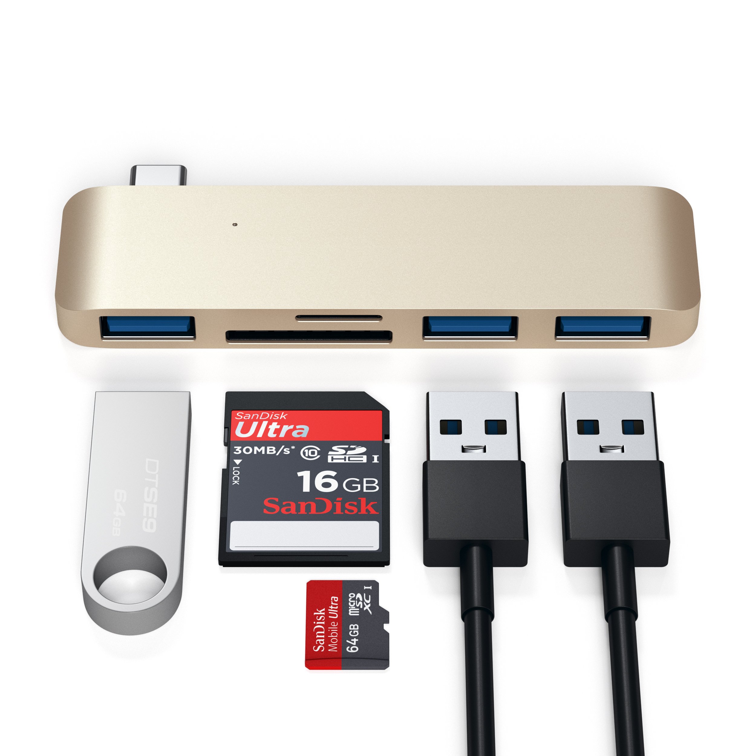 Amazon | Satechi マルチ USB ハブ Type-C Macbook 12インチ対応 USB3