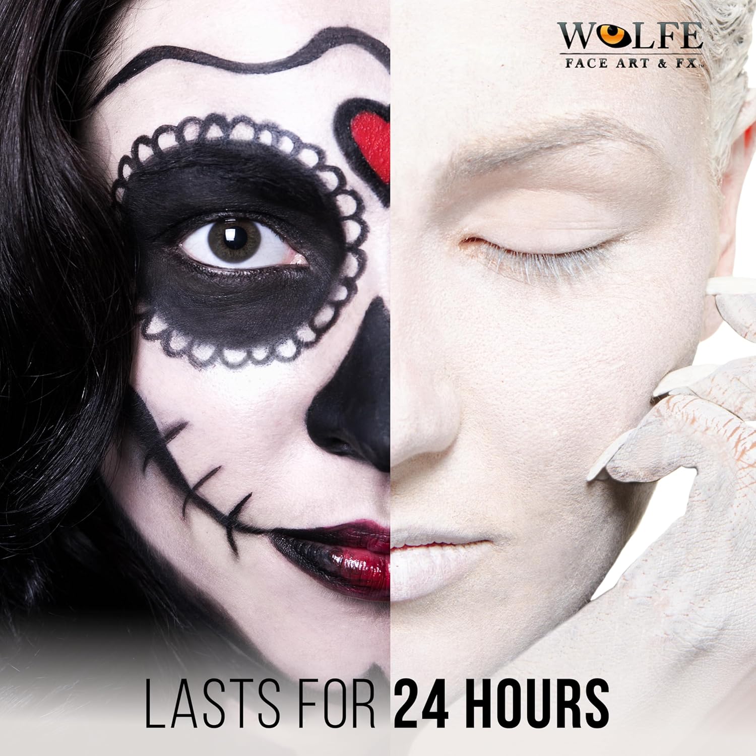 Wolfe F/X Essential Colors Face Paint - White (30 gm) - Image 2