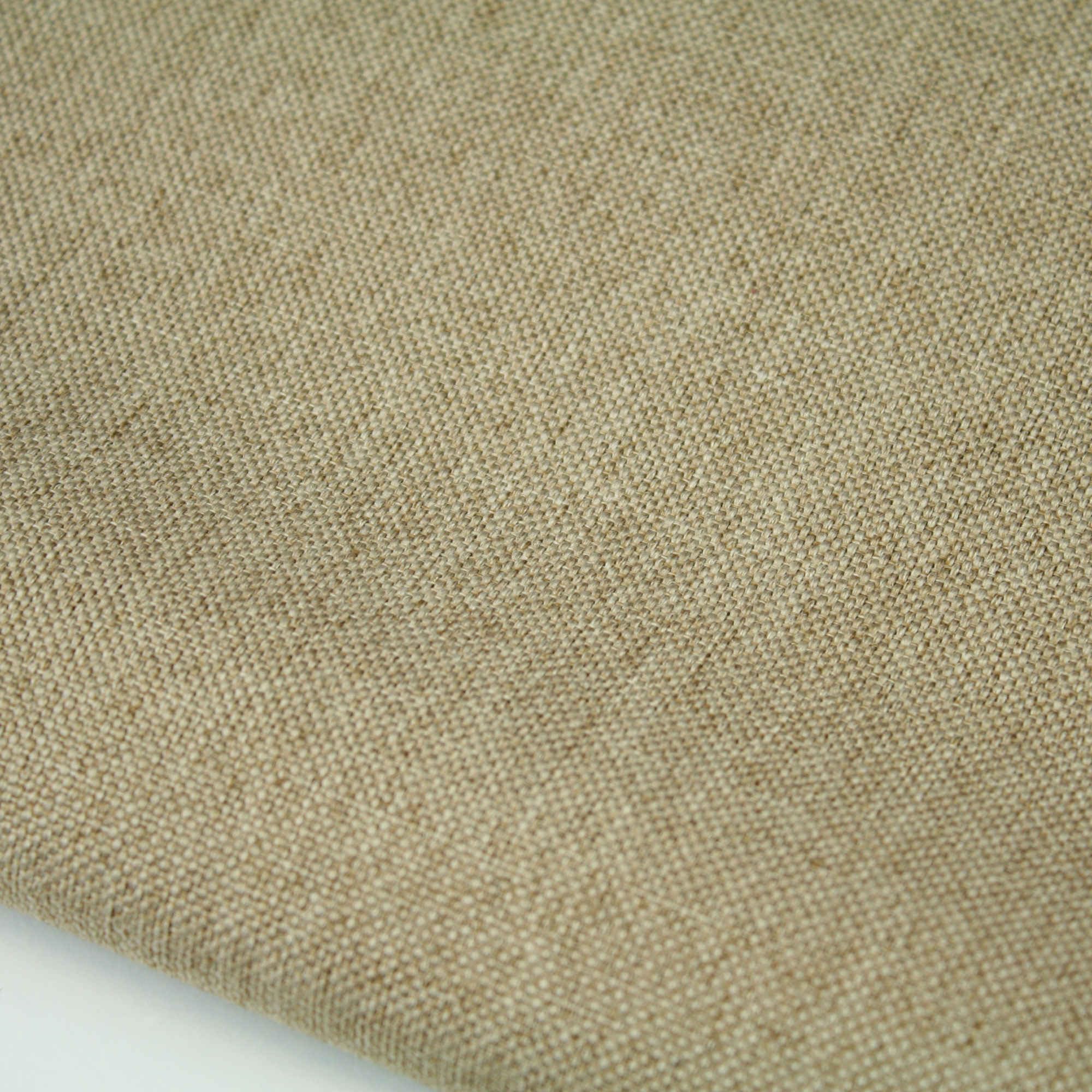Plain Soft Linen Look Fabric Curtain Dressmaking Upholstery Fabric (Sand)