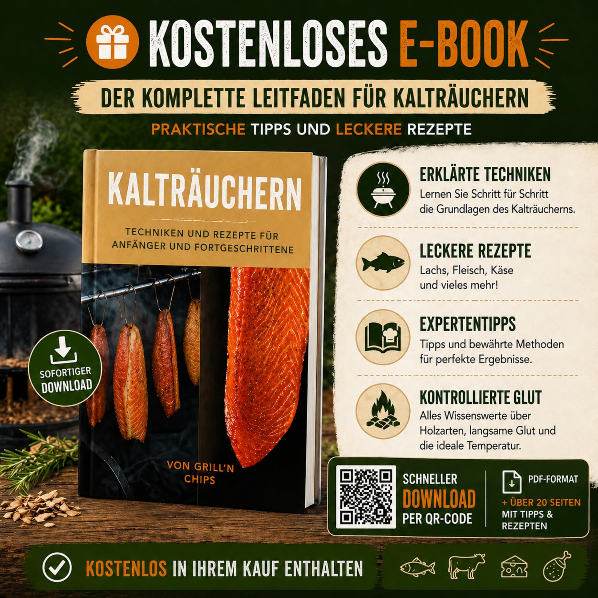 Premium Räuchermehl Buche 9 kg – 100% natürlich–Feine Buchenspäne (0,5 mm-1 mm) für Kalträuchern & Heißräuchern – Perfekt für Kaltrauchgenerator, Fleisch & Fisch–Ideal für Räucherofen–Gratis E-Book