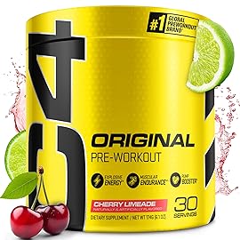 Cellucor C4 Original Pre Workout Powder Cherry Limeade | Vitamin C for Immune Support | Sugar Free Preworkout Energy for Men & Women | 150mg Caffeine + Beta Alanine + Creatine | 30 Servings