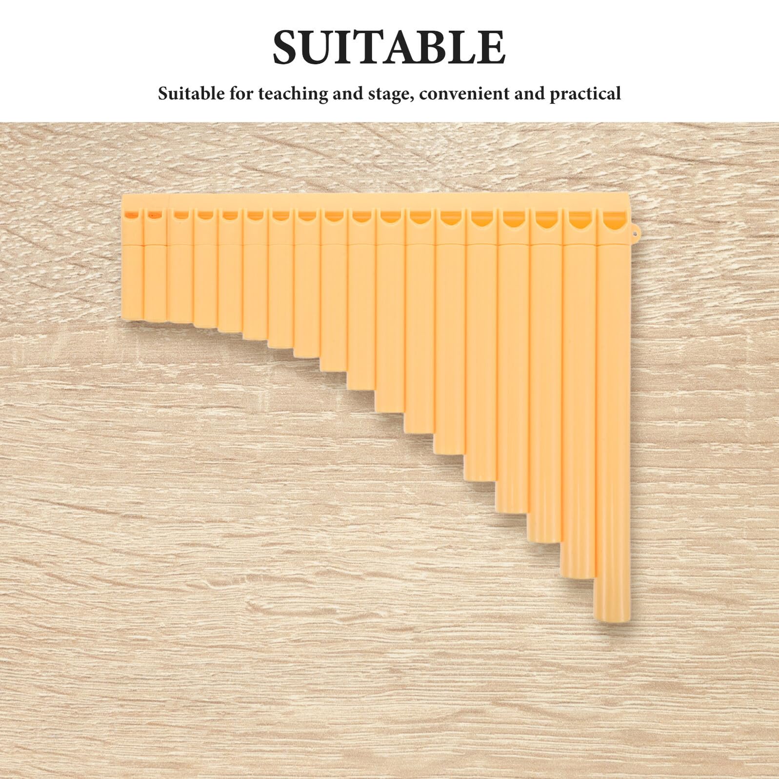 Flauto a Tubi Giallo per Principianti e Studenti Strumento Fiato Portatile Suono Fluido e Intonazione Precisa per Lezioni di Musica e Pratica