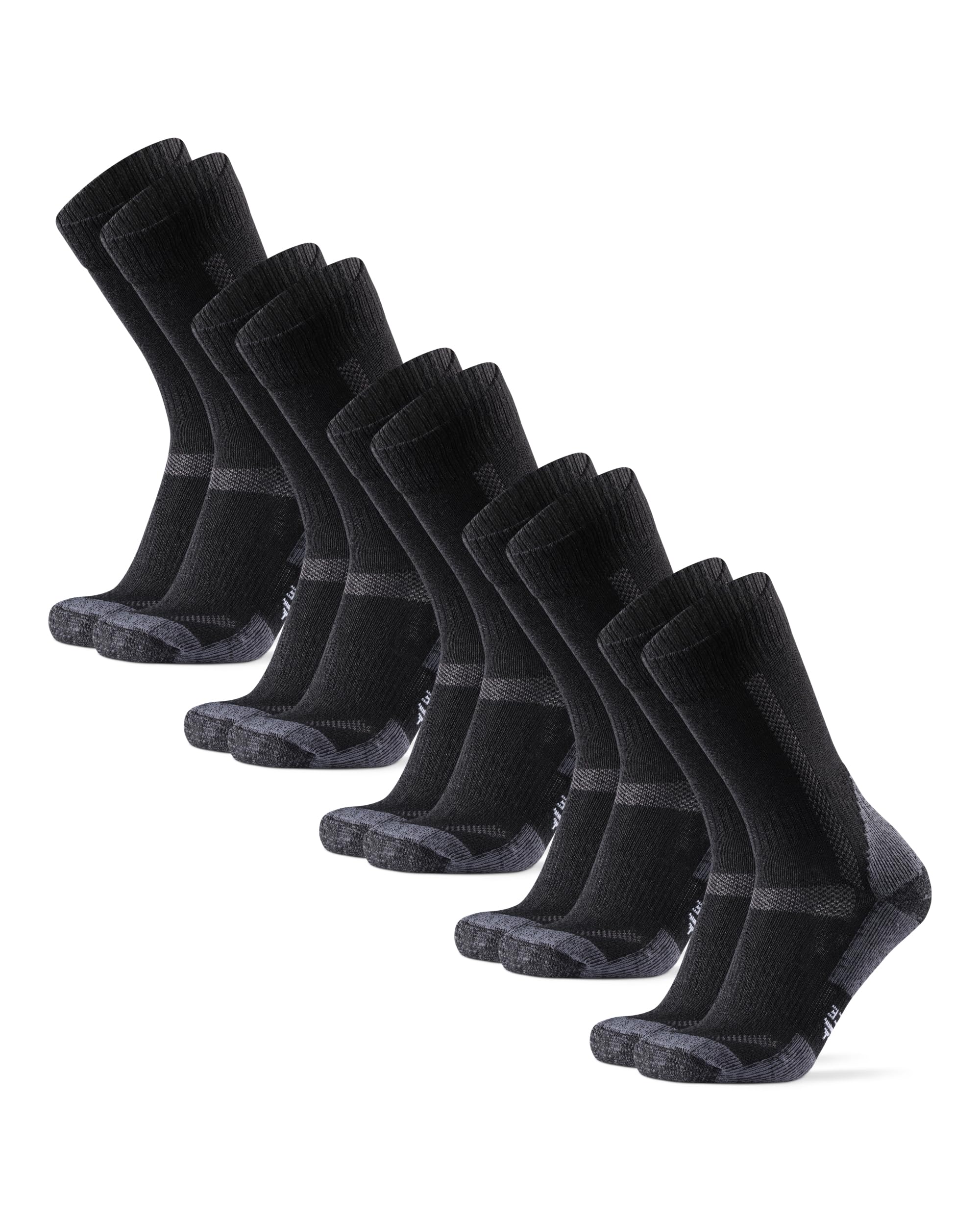 DANISH ENDURANCE Merino Wandersocken, Wollsocken, Merino Socken, Trekkingsocken, Atmungsaktiv & Stark gepolstert Arbeitssocken, Herren, Damen & Kinder, 3 oder 5 Paar