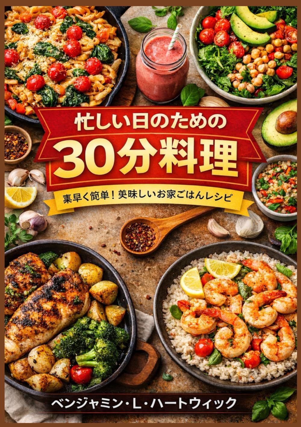 忙しい日のための30分料理 (ベンジャミン・L・ハートウィックの料理の基本シリーズ)