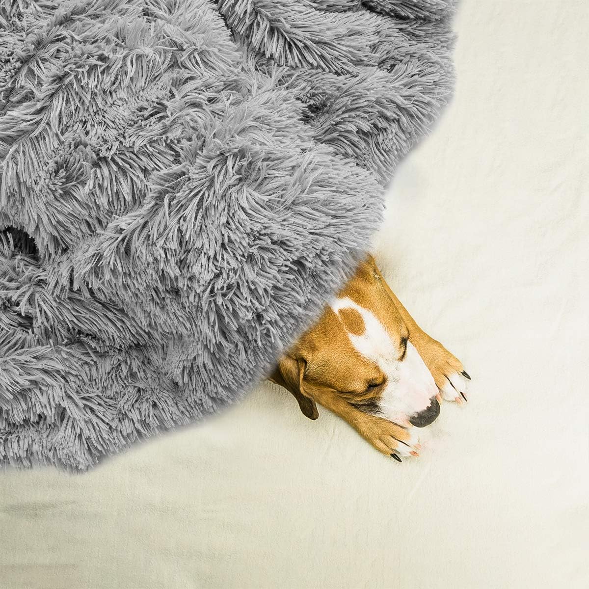 Andecor Soft Fluffy Faux Fur Throw Blanket - 50 x 60 Inches Plush Lightweight Warm Shaggy Fleece Blankets for Bed Couch Sofa Chair Home Decorative, Grey