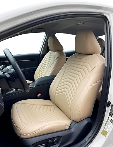 Lord AutoFashion - Juego completo de fundas de asiento personalizadas para Toyota Corolla Sedan L, LE, XLE 2014 2015 2016 2017 2018 2019, piel