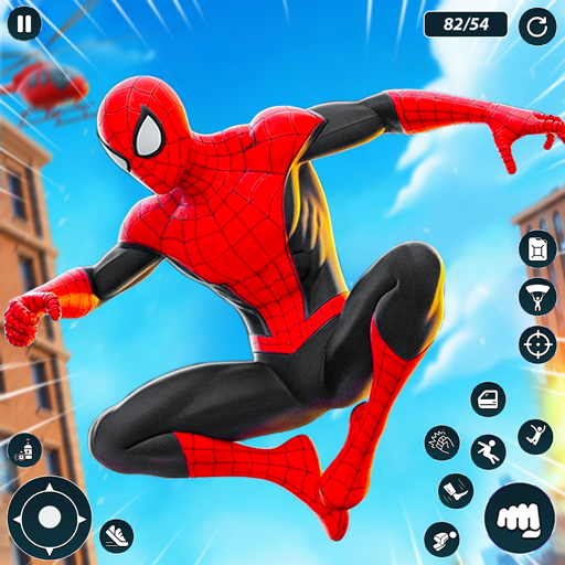 Rope Hero Spider Fighter: City Battle War