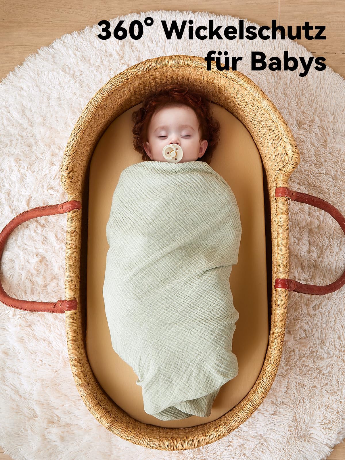 TILLYOU Set di 3 panni in mussola per bambini, 75 x 100 cm, coperta in mussola per bambini, 100% cotone, colore: grigio verde